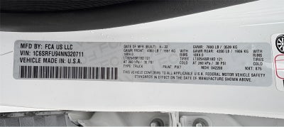 2022 RAM 1500 TRX Crew Cab 4x4 5'7' Box